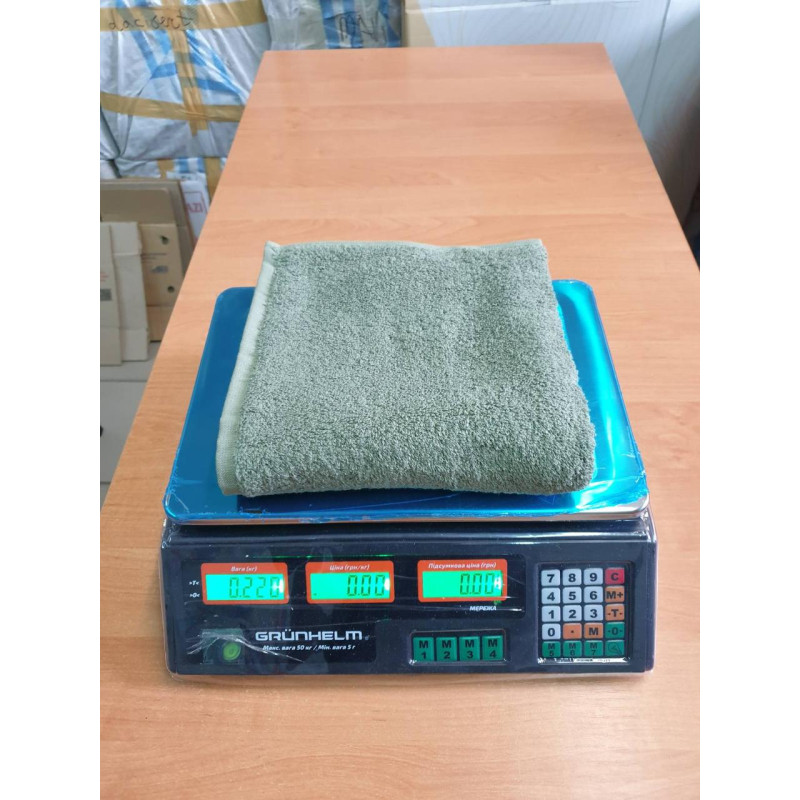 Рушники махрові бавовна 50х90 (1 шт.) 480 г/м2, TM Zeron, Туреччина ОЛИВКОВИЙ