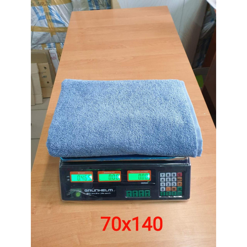 Полотенца махровые  хлопок  70х140 (1шт) 480г/м2  (TM Zeron), Турция СВІТЛО СИНІЙ