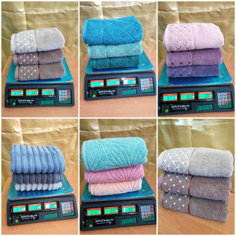 Рушники MICROCCOTON NOKTALI 690 г\м2 50х90 (3 шт) в упаковці