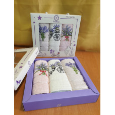 Кухонные полотенца Махровые (ТМ Zeron) хлопок 30х50 (3шт.) Coffe Турция
