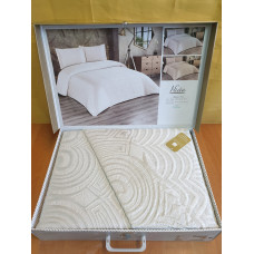 TM MODA BOX Покрывало жакардовое 240*260 NIDA крем