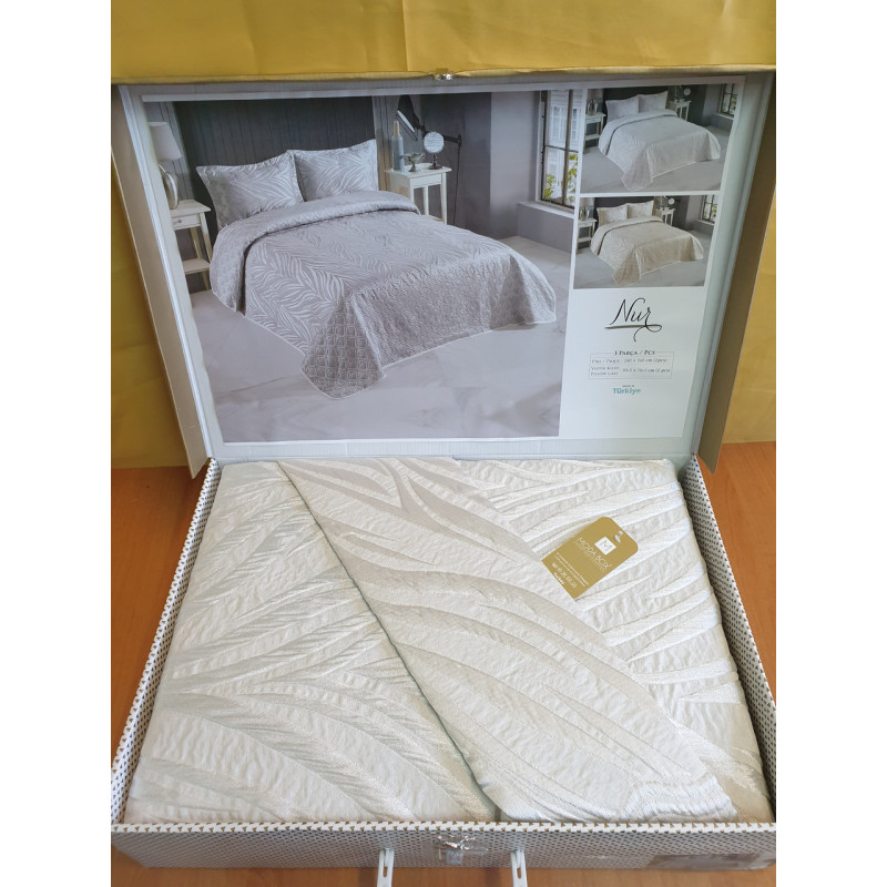 TM MODA BOX Покрывало жакардовое 240*260 NUR крем