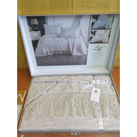 TM MODA BOX Покрывало жакардовое 240*260 AZEZ беж