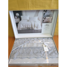 TM MODA BOX Покрывало жакардовое 240*260 AKAY серый
