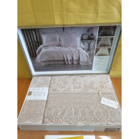 TM MODA BOX Покрывало жакардовое 240*260 MERYEM беж