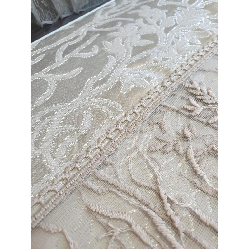 TM MODA BOX Покрывало жакардовое 240*260 KOSEM беж
