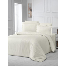 Постільна білизна Satin Strip 200х220 (ТМ ZERON) KREM, Туреччина