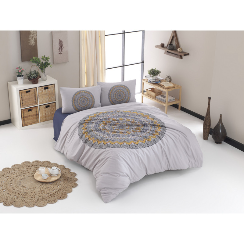 Постільна білизна CHARLOTTE GRI MANDALA 200x220 ранфорс
