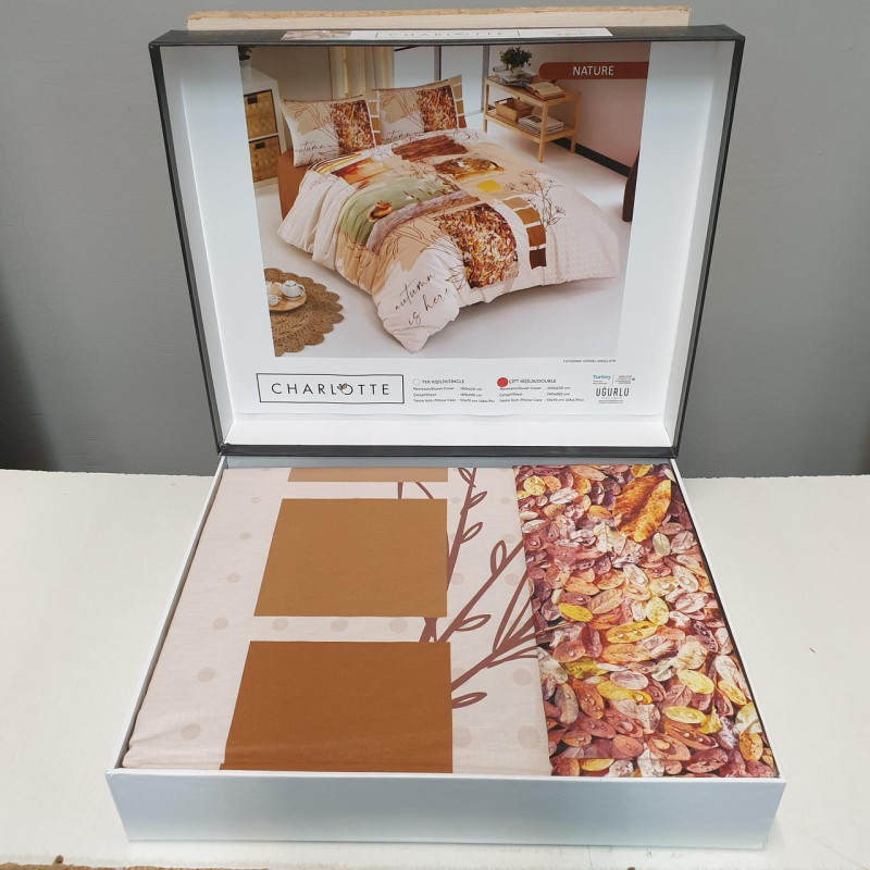 Постільна білизна CHARLOTTE NATURE 200x220 ранфорс