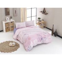 Постільна білизна CHARLOTTE PINK 200x220 ранфорс