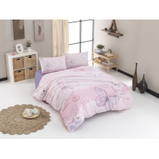 Постільна білизна CHARLOTTE PINK 200x220 ранфорс