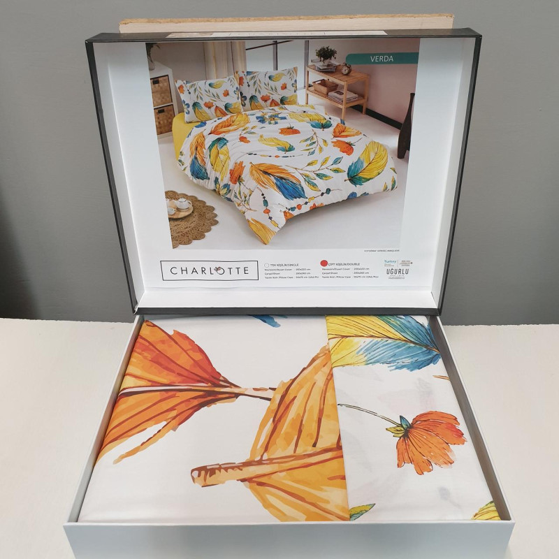 Постільна білизна CHARLOTTE VERDA 200x220 ранфорс