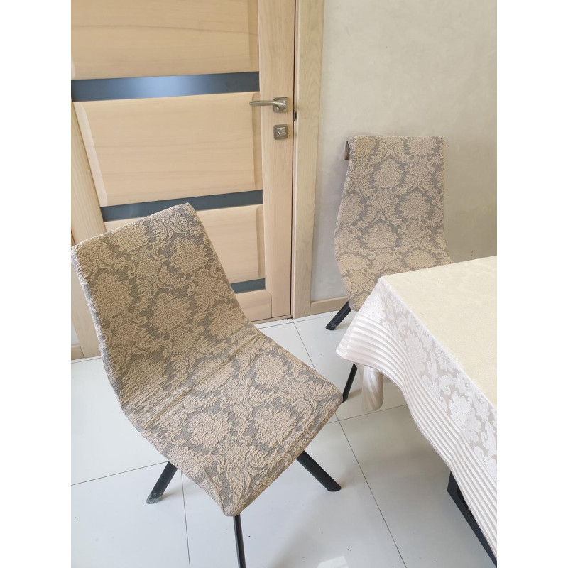 ЧОХОЛИ НА СТІЛЕЦЬ ЖАКАРД DAMASK BEIGE