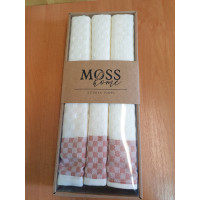 Кухонные полотенца Вафельные (ТМ MOSS) TERAKOT хлопок 50х70 (3шт.) Турция