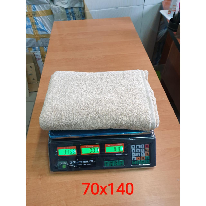 Рушники махрові бавовна 70х140 (1 шт.) 450 — 480 г/м2 (TM Zeron), Туреччина КАПУЧІНО