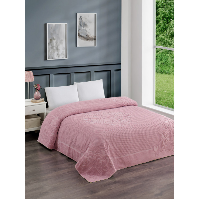 Махрове простирадло бавовна 200х220 (TM Zeron) 470 г/м2 Gul Kurusu, Туреччина