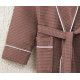 TM Zeron Exclusive вафельний чоловічий халат  Kahve  2XL