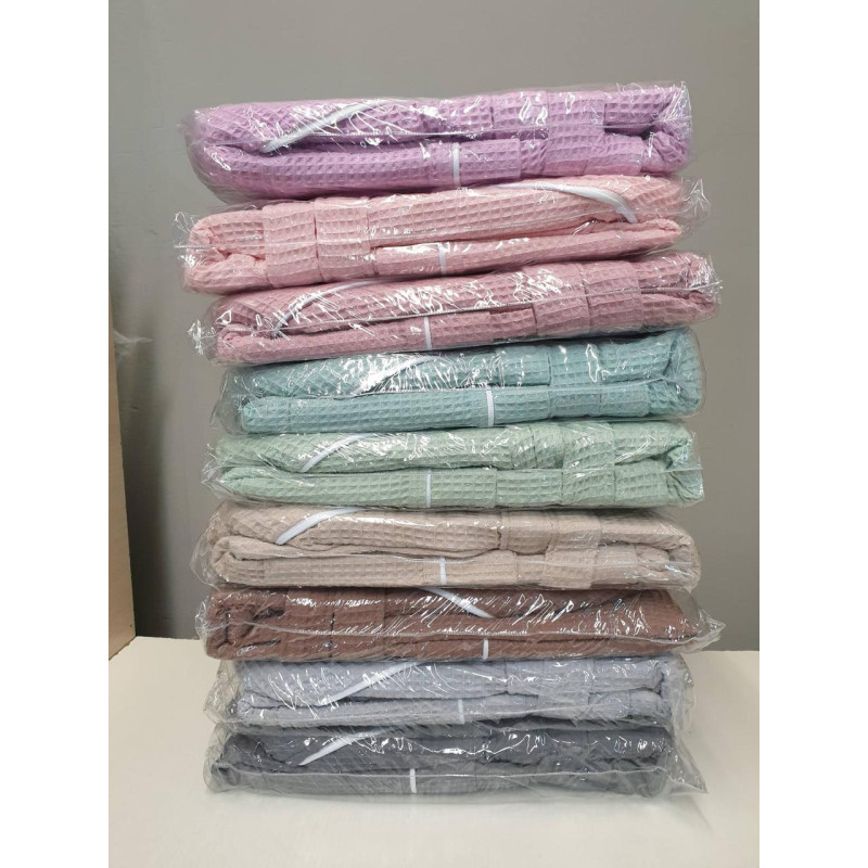 TM Zeron Exclusive вафельний чоловічий халат  Kahve  2XL