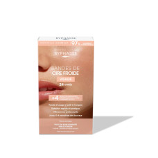Byphasse Cold Wax Strips Face & Delicate Areas For Sensitive Skin (24 Strips + 4 Wipes)