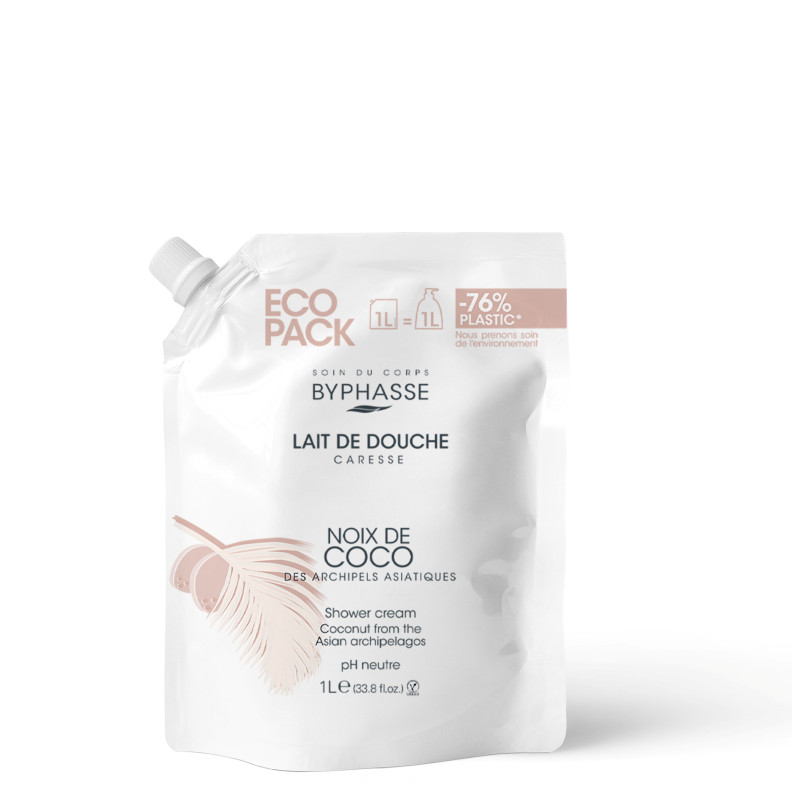 Byphasse Ecopack Caresse Shower Cream Coconut