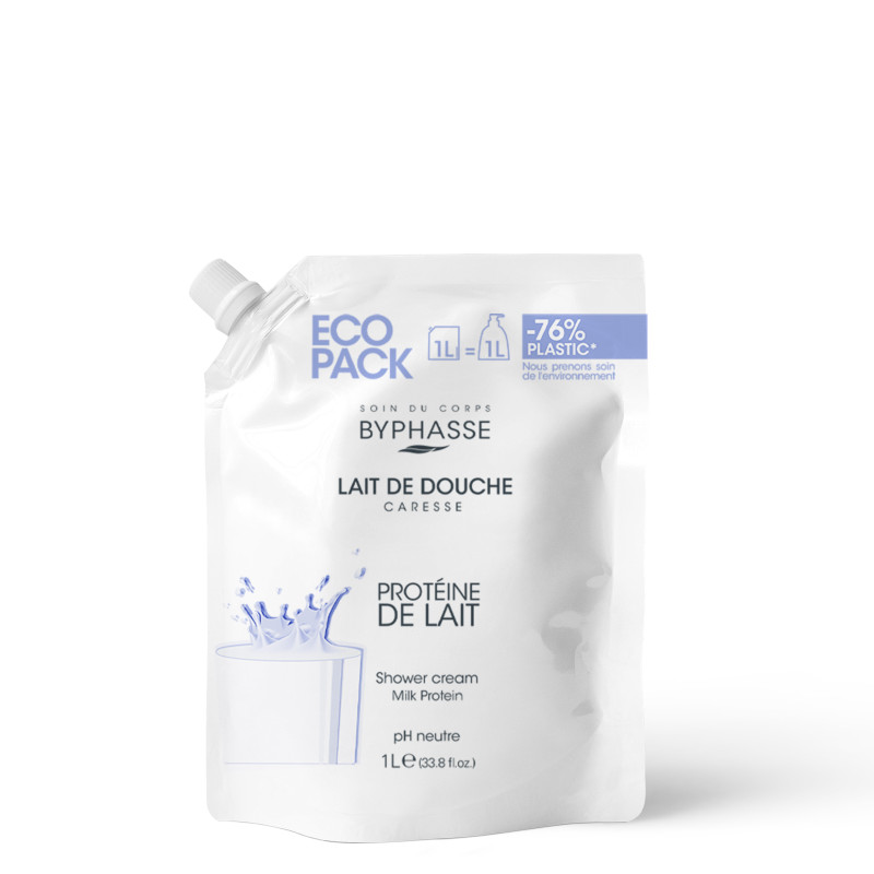 Byphasse Ecopack Caresse Shower Cream Milk Protein