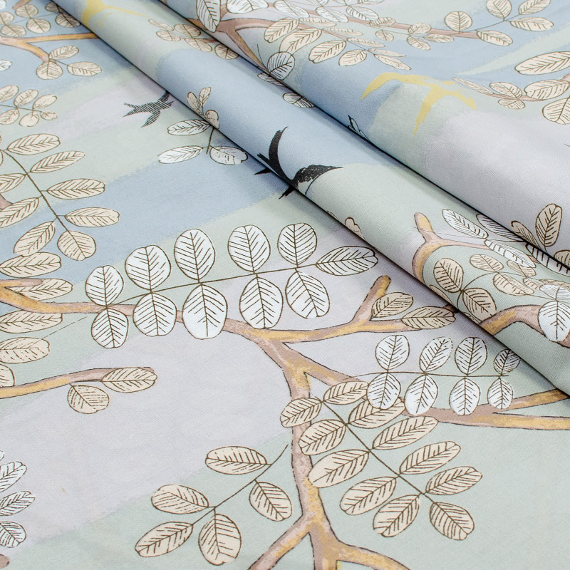 Півтораспальний комплект постільної білизни Home Line "ГІЛКИ ТА ПТАШКИ" 184343