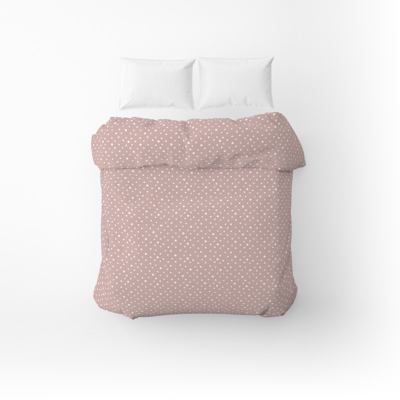 Підковдра бязева Home Line "Горох" (рожево-ліловий на білому) 145х215см 176892