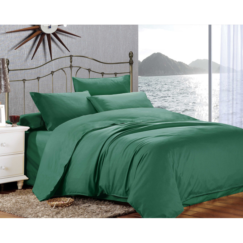 Сімейний комплект постільної білизни Home Line "Сатин Люкс" (малахіт) 176577