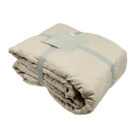 Покривало стьобане двостороннє Home Line 210х220см (бежевий) 168737