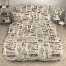 Сімейний комплект постільної білизни Home Line "Газета" 168409