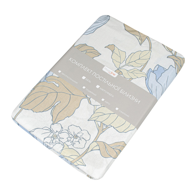 Півтораспальний комплект постільної білизни Home Line "Весняний вечір" (синьо-бежевий) 168344