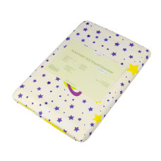 Дитячий комплект постільної білизни Home Line "Коти фіолетово-лаймові, Зорі в горох лаймові" 163814