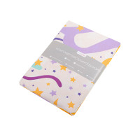 Півтораспальний комплект постільної білизни Home Line "Коти та зорі в горох" (бірюзовий, абрикосовий