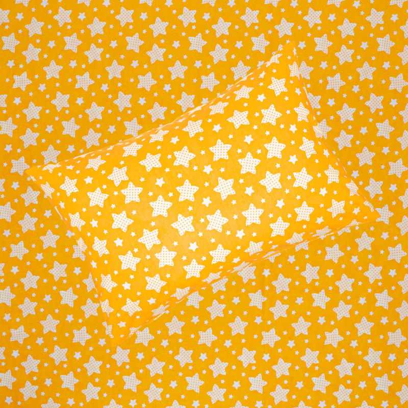 Півтораспальний комплект постільної білизни Home Line "Коти та зорі в горох" (бірюзовий, абрикосовий