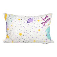 Наволочка бязева дитяча Home Line "Коти" (бірюзові) 50х70см 162647
