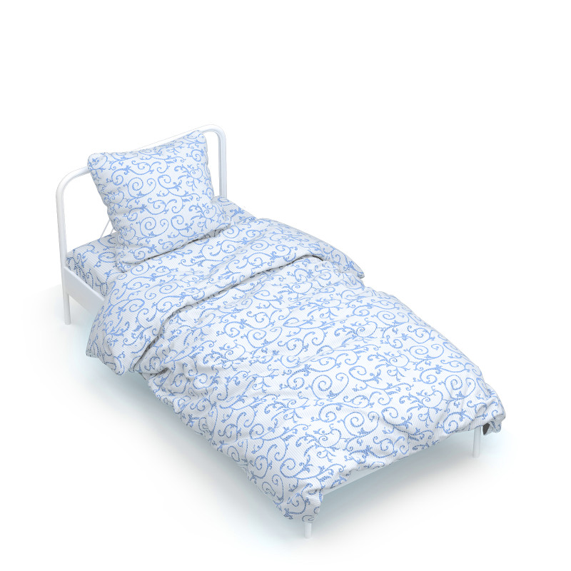 Півтораспальний комплект постільної білизни Home Line "Вензель" (блакитний) 162642