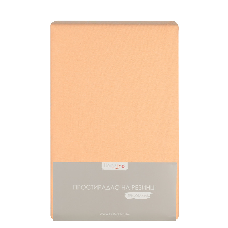 Простирадло трикотажне на резинці Home Line (персиковий) 180х200см 162596