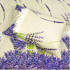 Двоспальний комплект постільної білизни Home Line "Лаванда стрічка" (2 нав 50х70) 162315