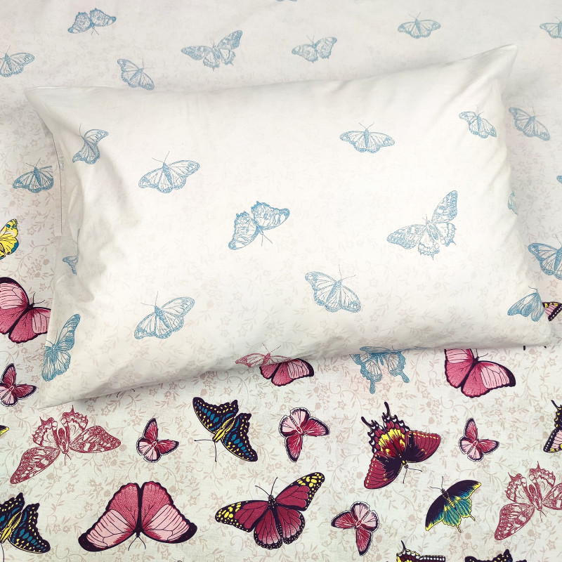 Двоспальний комплект постільної білизни Home Line "Німфаліди" (2 нав 50х70) 162310