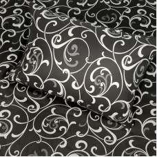 Двоспальний комплект постільної білизни Home Line "Вензель" (чорно-білий) 162233