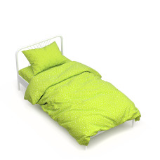 Півтораспальний комплект постільної білизни Home Line "Зорі різні" (лайм) 50х70см (1шт.) 161516