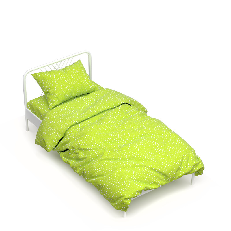 Півтораспальний комплект постільної білизни Home Line "Зорі різні" (лайм) 50х70см (1шт.) 161516
