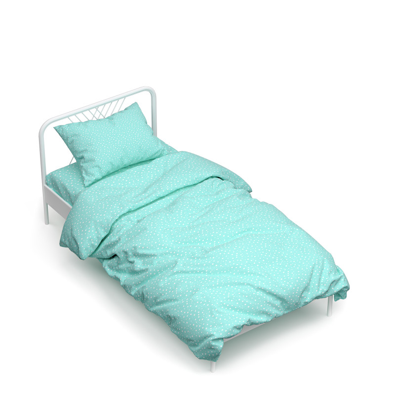 Півтораспальний комплект постільної білизни Home Line "Зорі" (бірюзовий) 50х70см (1шт.) 161514