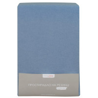 Простирадло махрове на резинці Home Line (індіго) 180х200см 160840