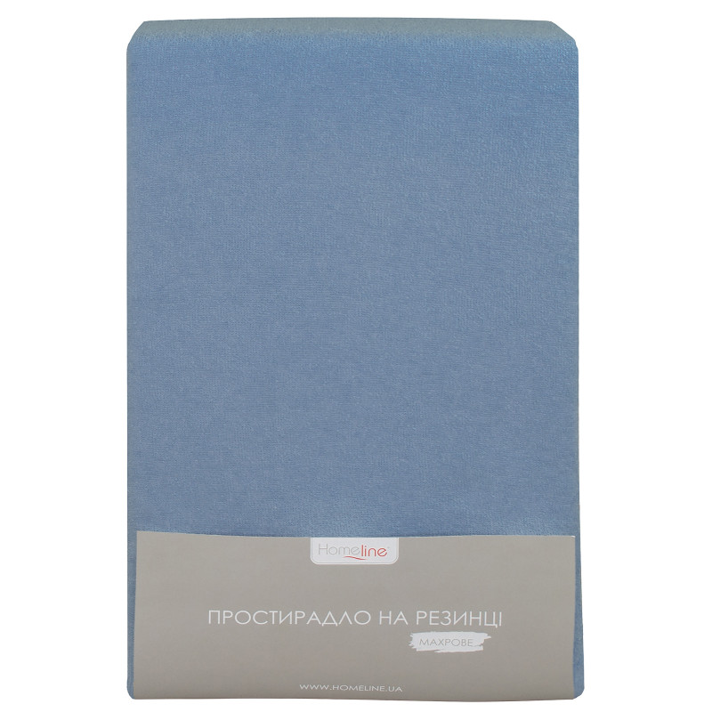 Простирадло махрове на резинці Home Line (індіго) 180х200см 160840