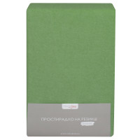 Простирадло махрове на резинці Home Line (хакі) 90х200см 160815