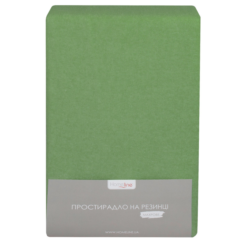 Простирадло махрове на резинці Home Line (хакі) 90х200см 160815