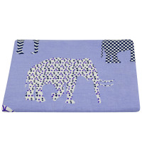 Простирадло бязеве Home Line "Слони" (бузковий) 150х215см 156336