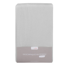 Простирадло махрове на резинці Home Line (світло-сіре) 200х200х20см 155246