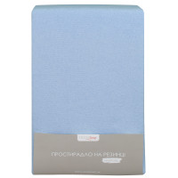 Простирадло махрове на резинці Home Line (блакитне) 140х200х20см 155228